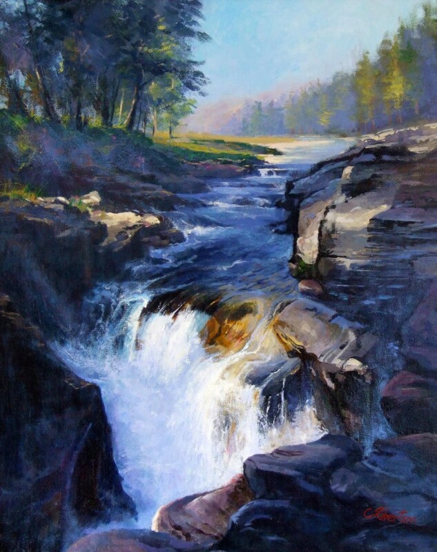 Image of The River Roars, Linn of Quoich by Colin Robertson
